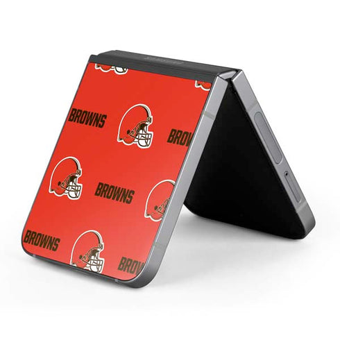 NFL Cleveland Browns Blitz Series Galaxy Z Flip6 Skin